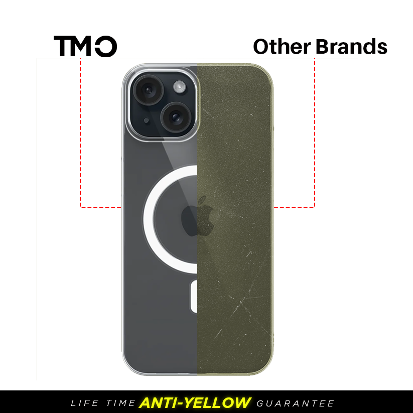 Anti Yellow Magsafe Transparent Clear Case
