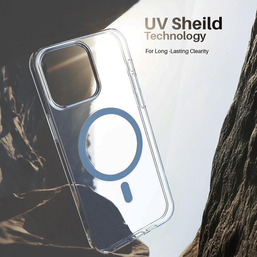 Anti Yellow Magsafe Transparent Clear Case