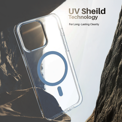Anti Yellow Magsafe Transparent Clear Case