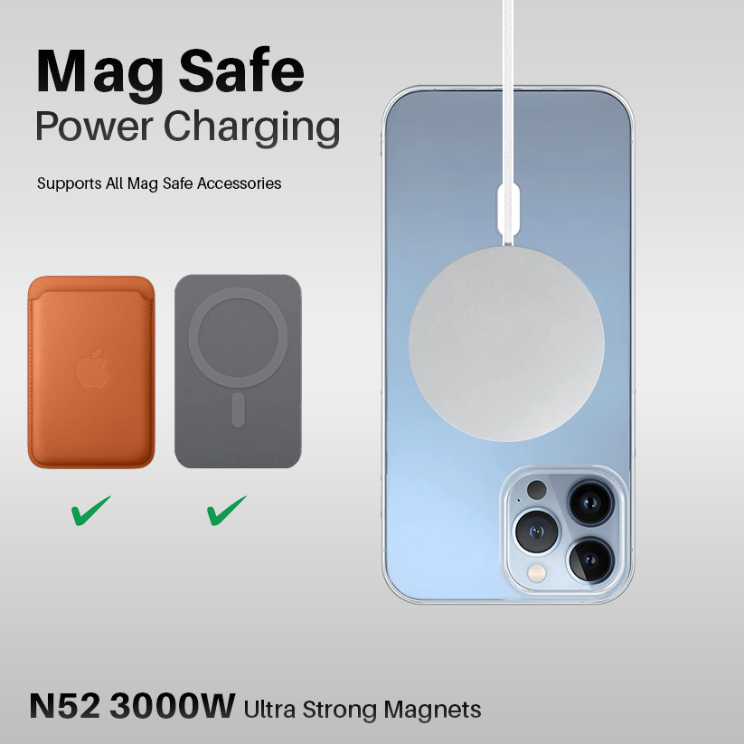 Anti Yellow Magsafe Transparent Clear Case