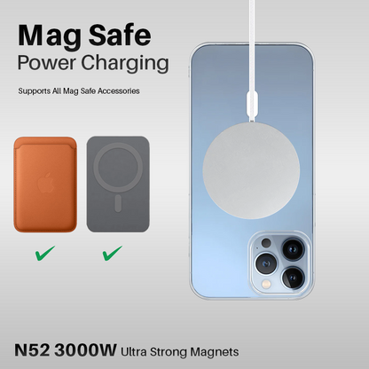 Anti Yellow Magsafe Transparent Clear Case