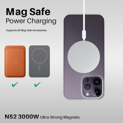 Anti Yellow Magsafe Transparent Clear Case