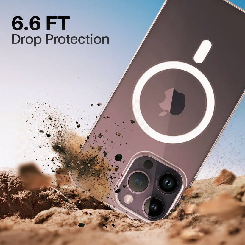 Anti Yellow Magsafe Transparent Clear Case