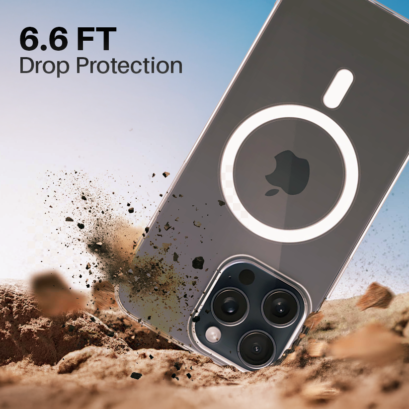 Anti Yellow Magsafe Transparent Clear Case