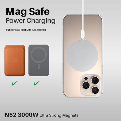 Anti Yellow Magsafe Transparent Clear Case