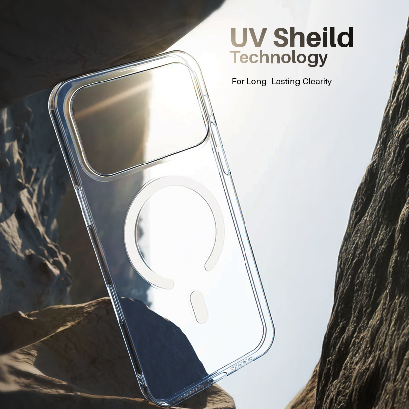 Anti Yellow Magsafe Transparent Clear Case