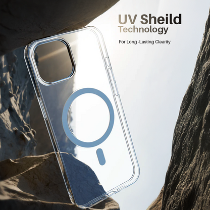 Anti Yellow Magsafe Transparent Clear Case