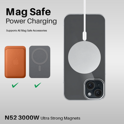 Anti Yellow Magsafe Transparent Clear Case