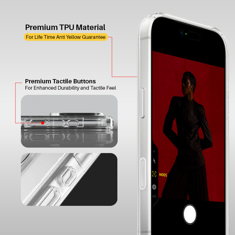 Anti Yellow Magsafe Transparent Clear Case